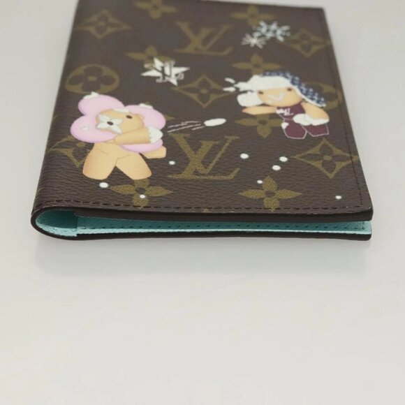 LOUIS VUITTON Christmas Vivienne Couverture Passport Passport Case Auth 132776M - Picture 5 of 16